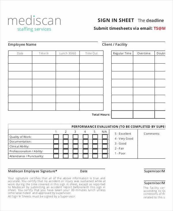 Employee Sign In Sheet Pdf Fresh Employee Sign In Sheets 8 Free Word Pdf Excel