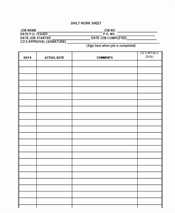 Employee Sign In Sheet Weekly Best Of Template for Employee Sign In Sheet Work – Danielmelofo