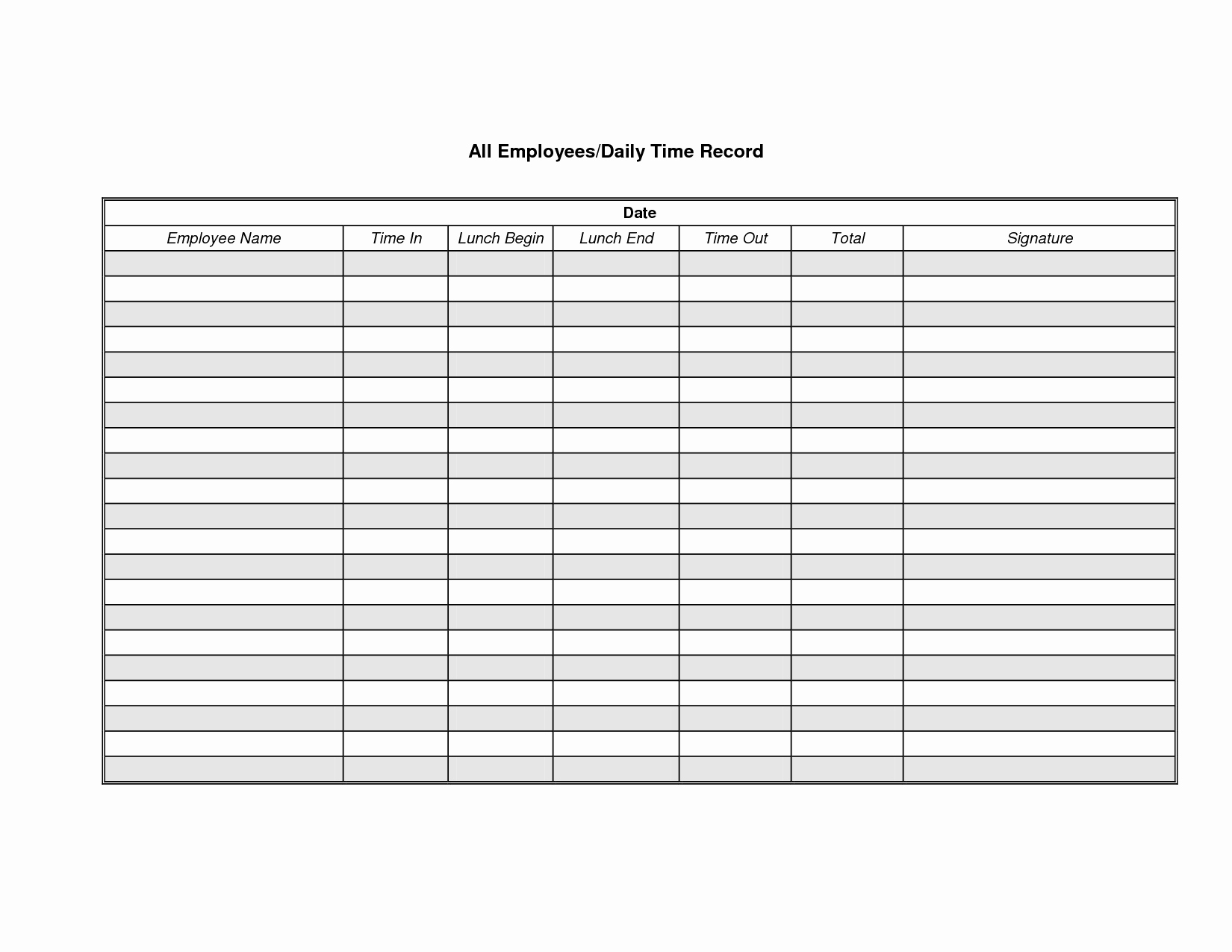 Employee Sign In Sheet Weekly Elegant Weekly Employee Payroll Record Google Search