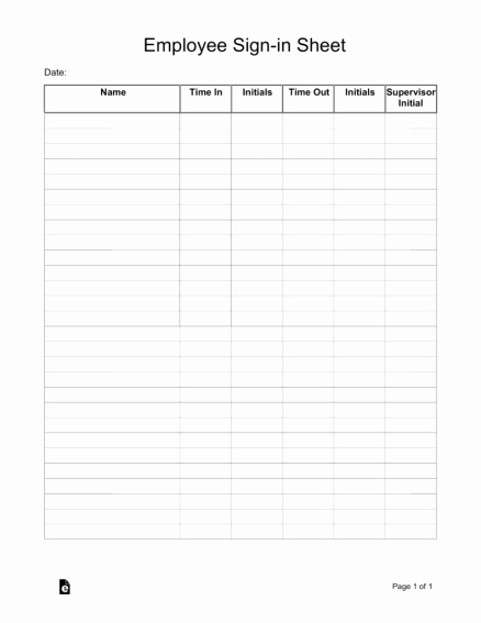 Employee Sign In Sheet Weekly Lovely Samples Sign In Sheets Spreadsheet Template Examples