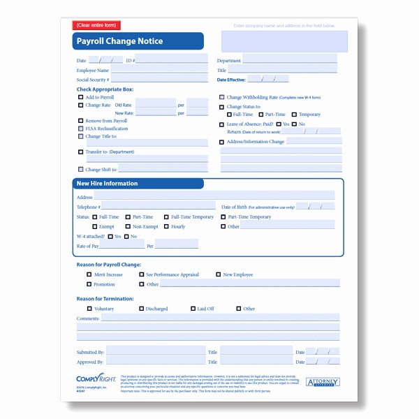 Employee Status Change Template Excel Unique Payroll Status Change form Template Gallery Template