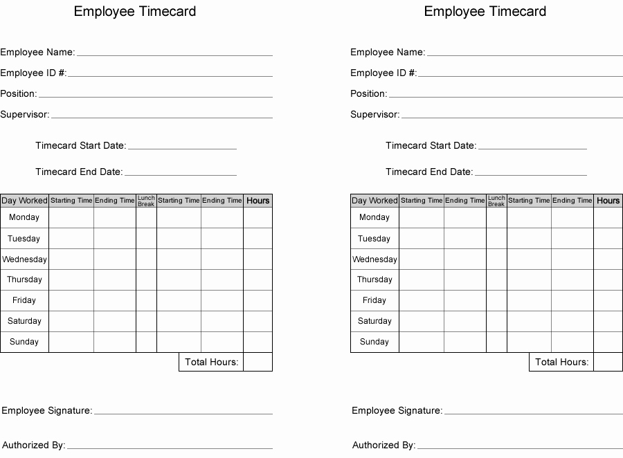 Employee Time Cards Template Free Awesome Free Printable Multiple Employee Time Sheets Printable Pages