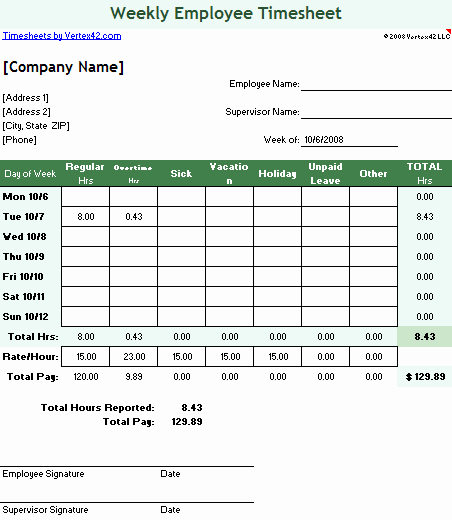 Employee Time Cards Template Free Beautiful Timesheet Template Free Simple Time Sheet for Excel