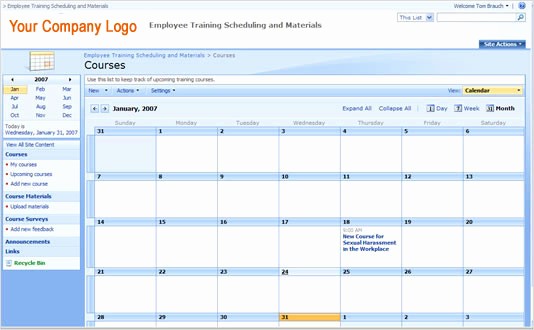 Employee Training Plan Template Excel Beautiful Employee Training Schedule Template In Ms Excel Excel