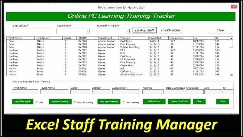 Employee Training Plan Template Excel Best Of Employee attendance Sheet In Excel Free Download Training