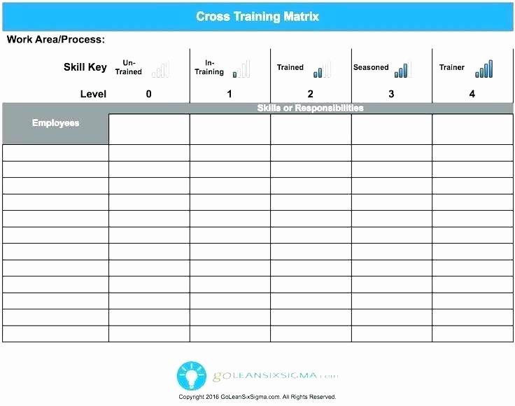 Employee Training Plan Template Excel Fresh Cross Training Matrix Template Excel Employee Plan