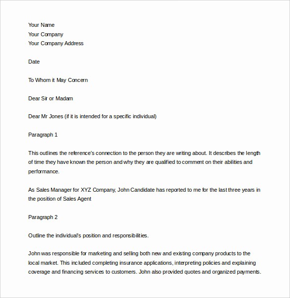 Employment Letters Of Recommendation Samples Inspirational 15 Letter Of Employment Templates Doc Pdf