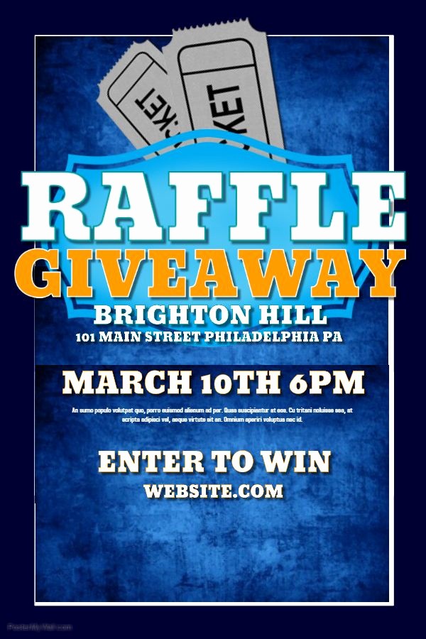 Enter to Win Raffle Template Awesome Raffle Flyer Template for Giveaways
