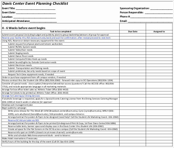 Event Planning Timeline Template Excel Luxury 15 event Checklist Templates Pdf Doc