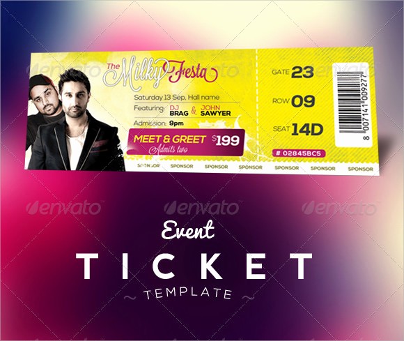 Event Tickets Template with Numbers Best Of 22 Sample Amazing event Ticket Templates to Download