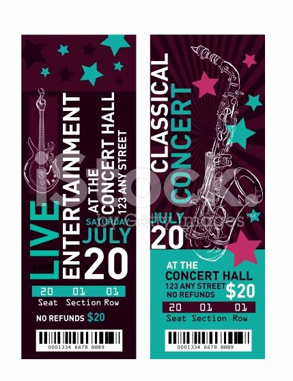 Event Tickets Template with Numbers Best Of 25 Unique Free Concert Tickets Ideas On Pinterest