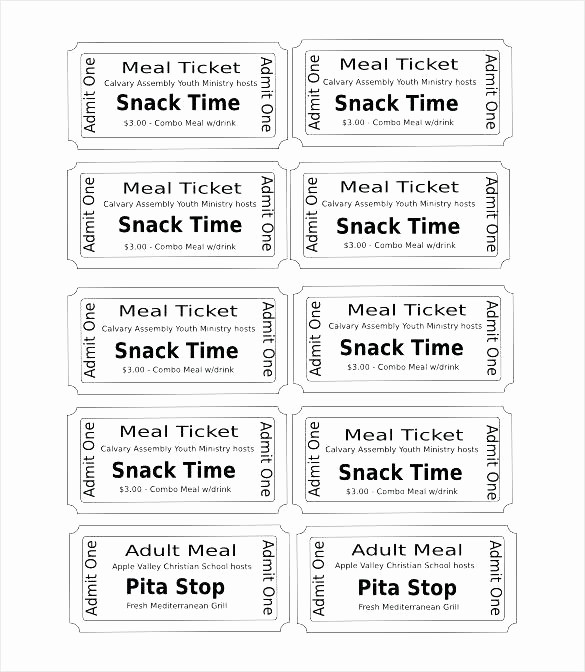 Event Tickets Template with Numbers Unique Free Ticket Template Free Raffle Ticket Template for Publisher