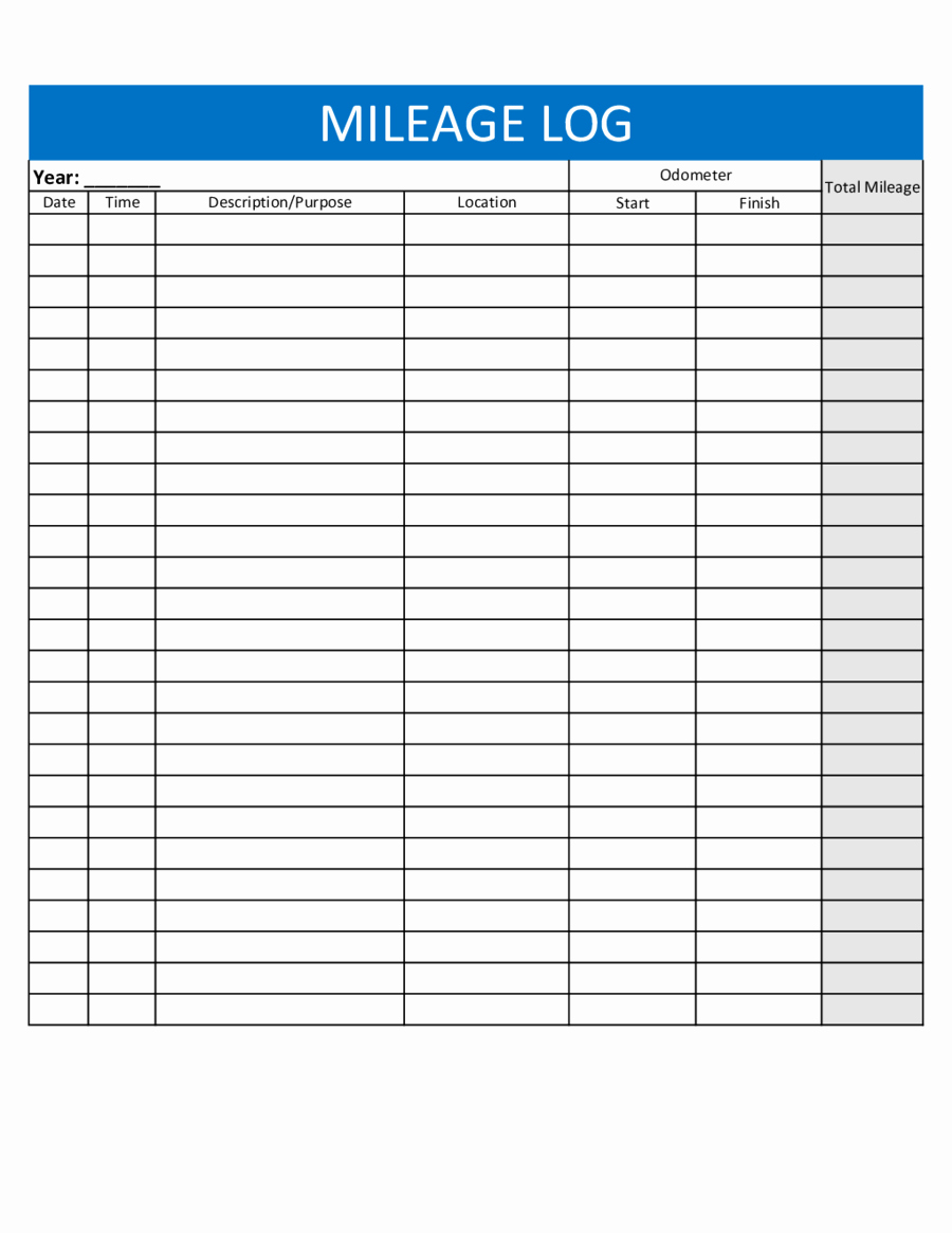 Example Mileage Log for Taxes Awesome 2019 Mileage Log Fillable Printable Pdf &amp; forms