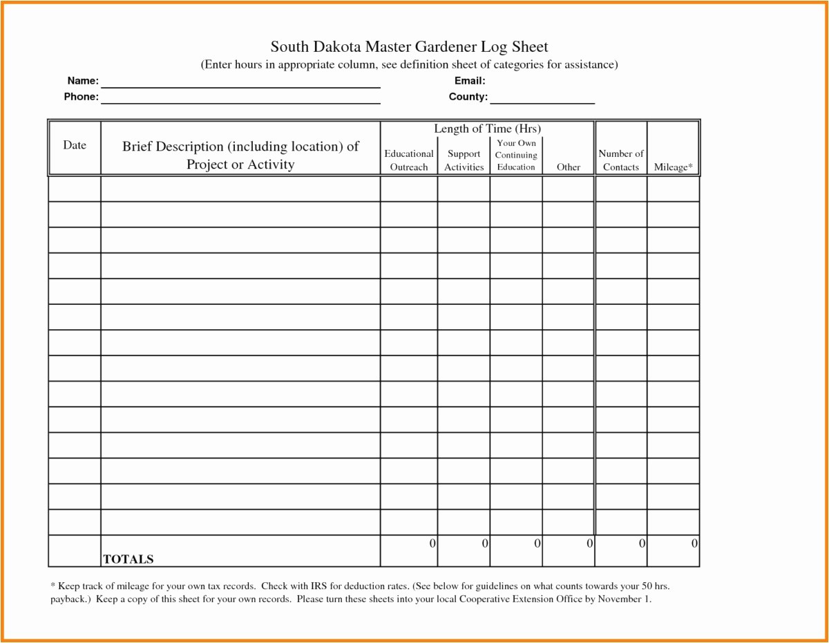 50 Example Mileage Log For Taxes