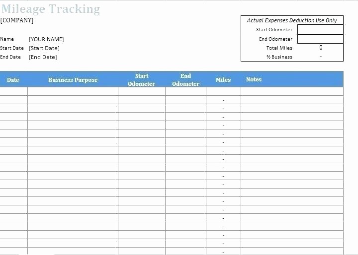 Example Mileage Log for Taxes New Milage Sheet Business Logbook Template Fresh Printable