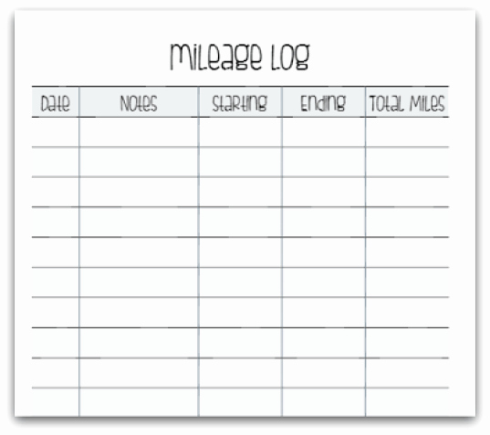 Example Mileage Log for Taxes Unique 10 Excel Mileage Log Templates Excel Templates