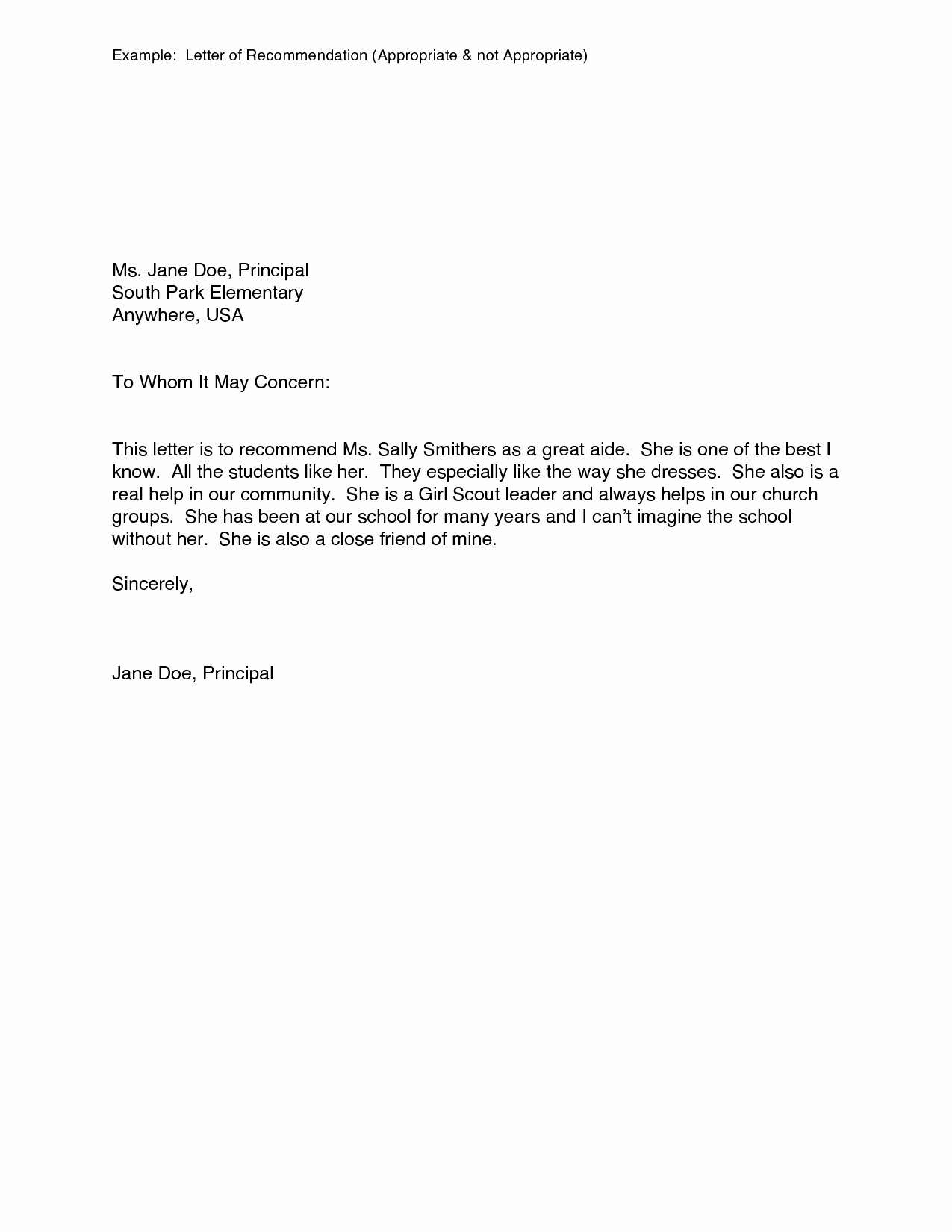 Example Of A Recommendation Letter Best Of Examples Letter Re Mendation Template