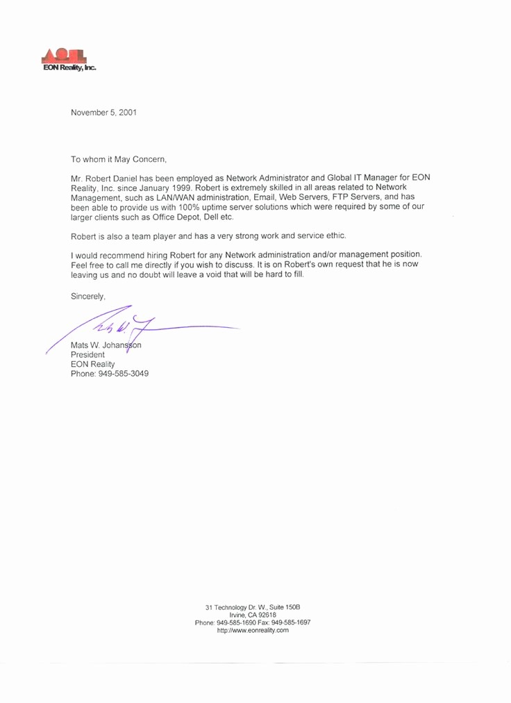 Example Of A Recommendation Letter Fresh Sample Reference Letter Geeksoy