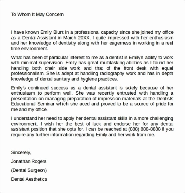 Example Of A Recommendation Letter Lovely 8 Administrative assistant Reference Letters – Pdf Word