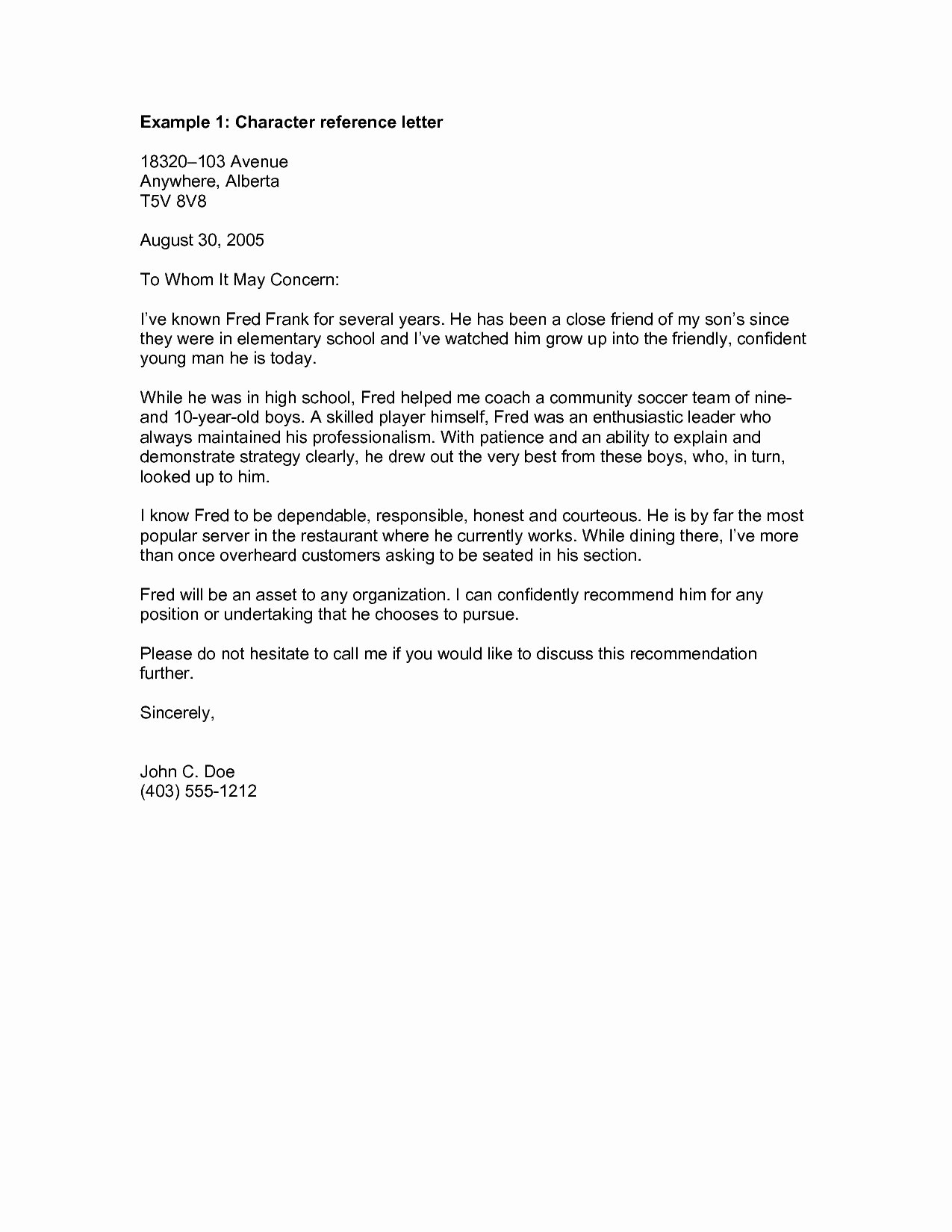 Example Of A Recommendation Letter Lovely Sample Reference Letter for Court
