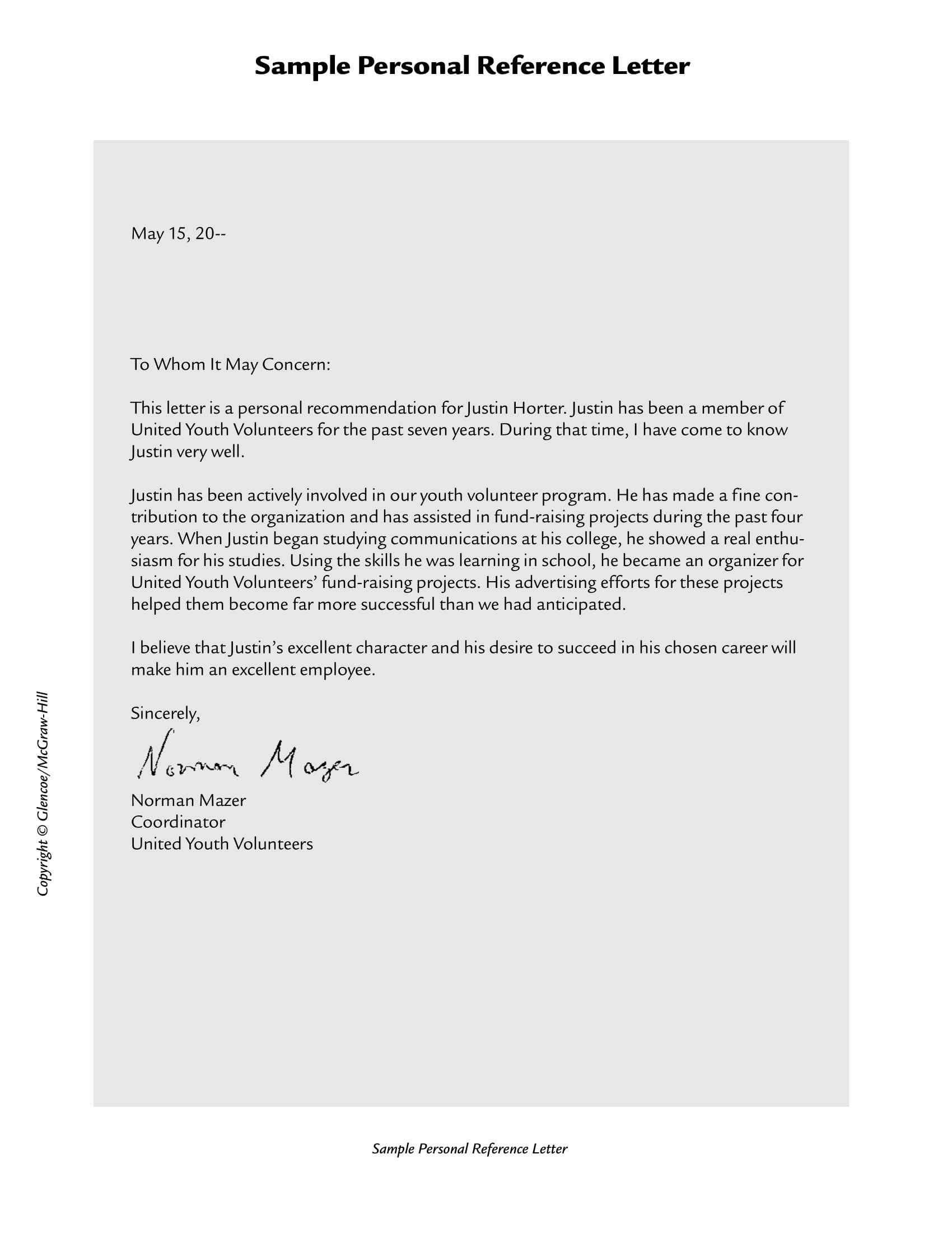 Example Of A Recommendation Letter Luxury 19 Reference Letter Examples Pdf