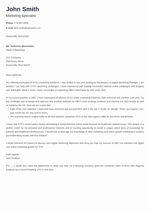 Example Of Basic Cover Letter Lovely 20 Cover Letter Templates Fill them In and Download In 5