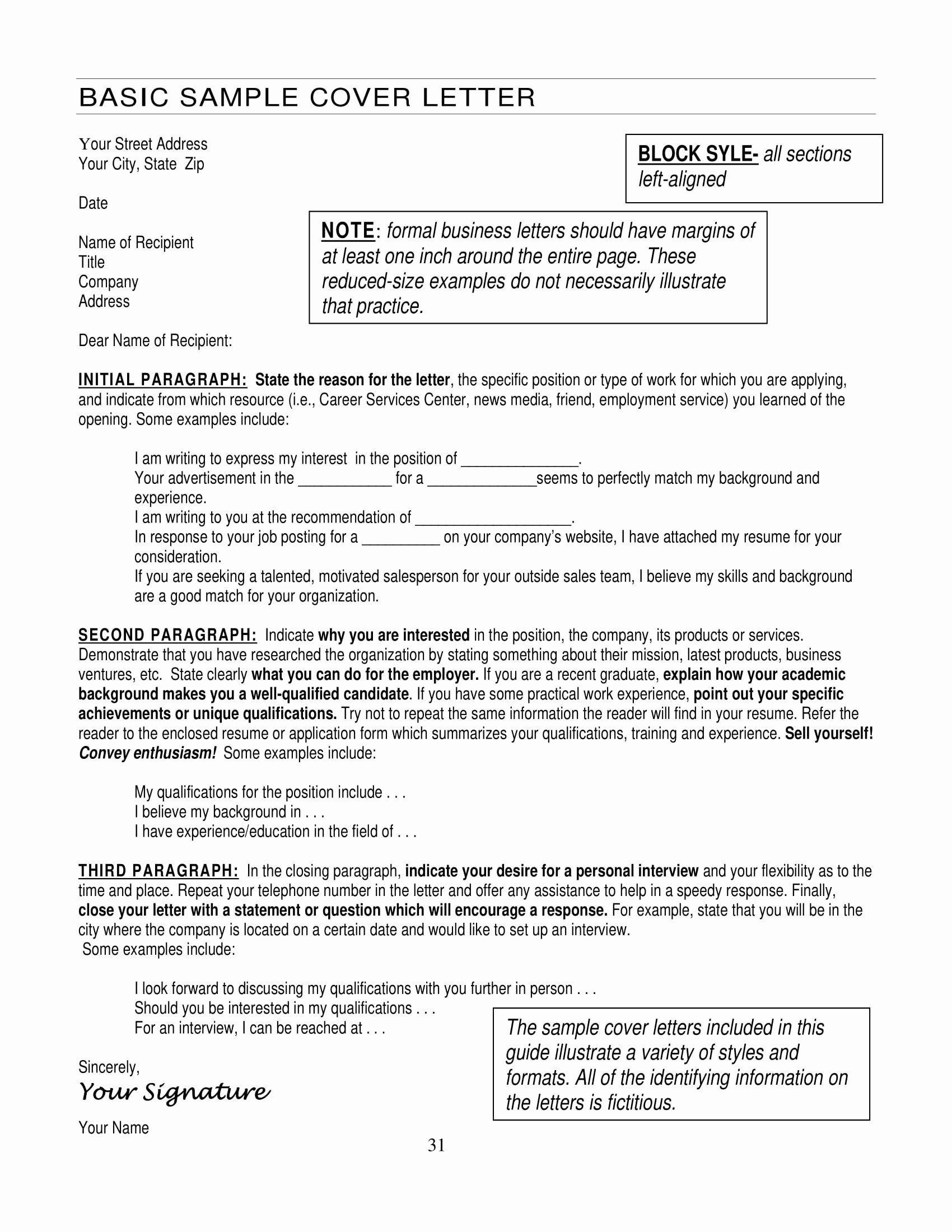 Example Of Basic Cover Letter Unique 13 Simple Application Letter Examples Pdf