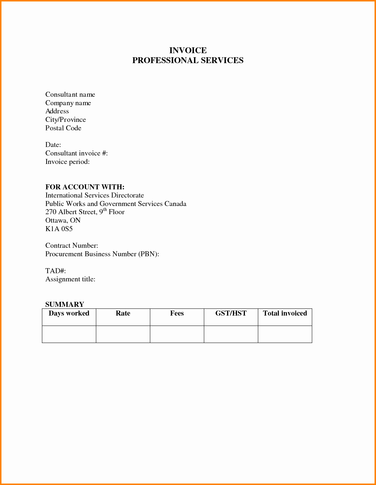 Example Of Invoice for Services Beautiful 8 Billing Letter for Services Rendered
