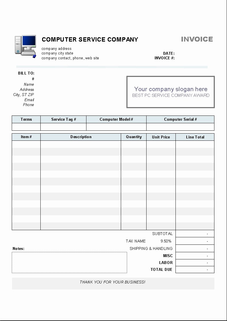 Example Of Invoice for Services Best Of Service Invoice Template Excel Invoice Template Ideas