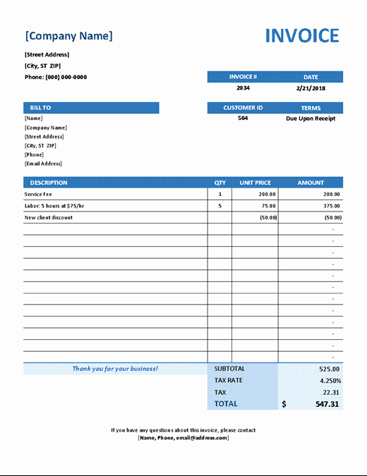 Example Of Invoice for Services Fresh Invoices Fice