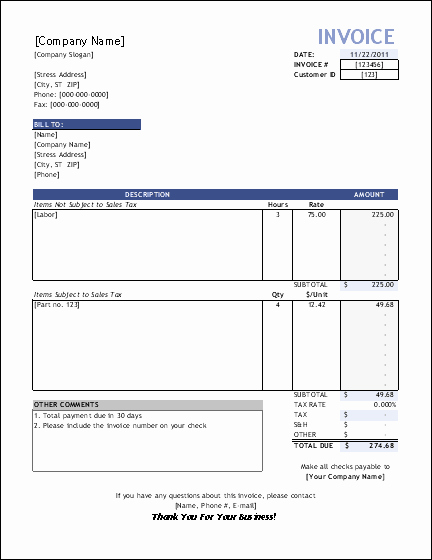 Example Of Invoice for Services Lovely Service Invoice Template for Consultants and Service Providers