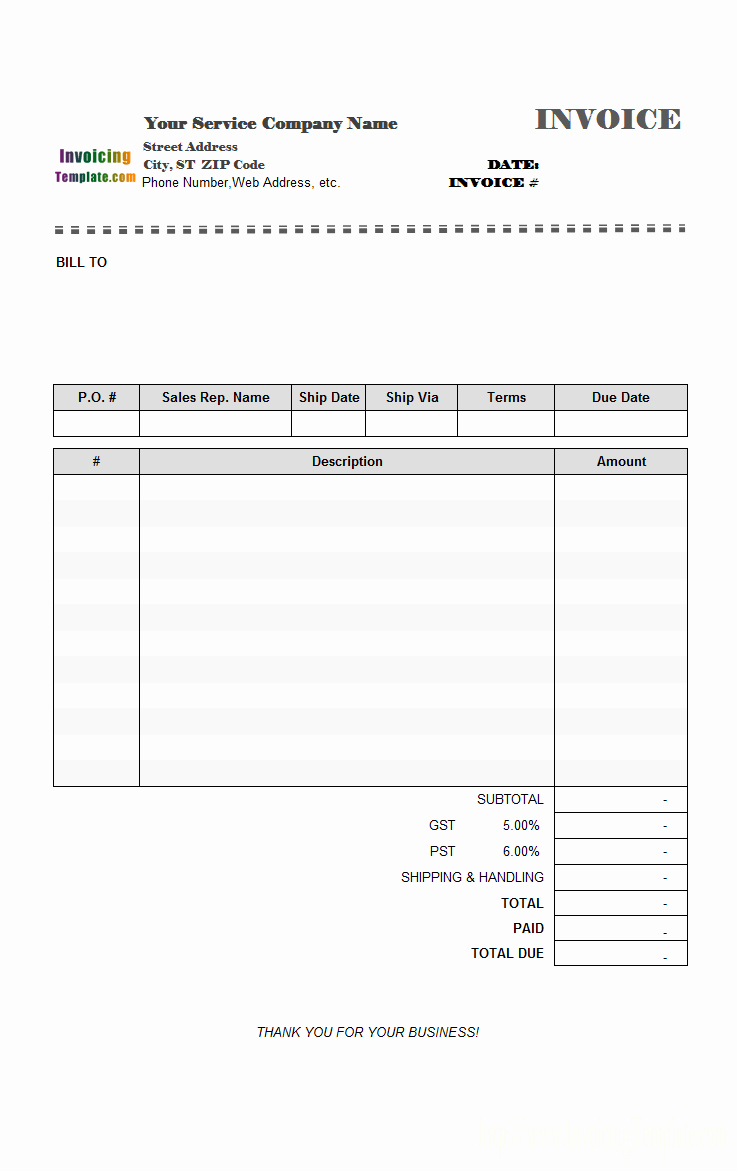 Example Of Invoice for Services Unique Blank Invoice Templates 20 Results Found