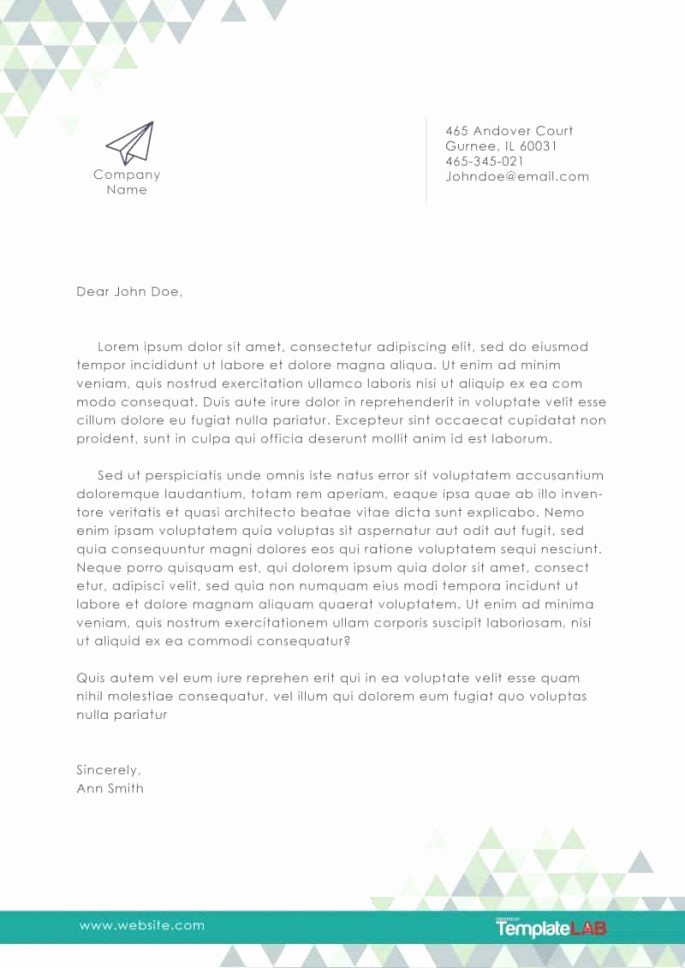 Example Of Letter Headed Paper Best Of Ficial Letterhead Template 1 Templatelab Exclusive Ideal