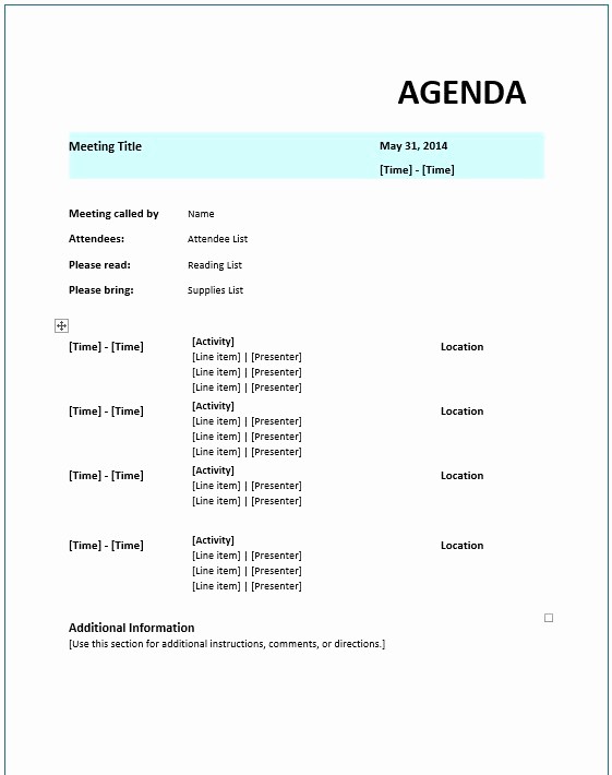 Example Of Meeting Agenda format Best Of 8 Free Sample Strategic Meeting Agenda Templates