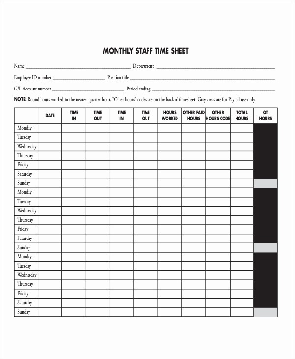 Example Of Timesheet for Employee Inspirational 30 Timesheet Templates Free Sample Example format