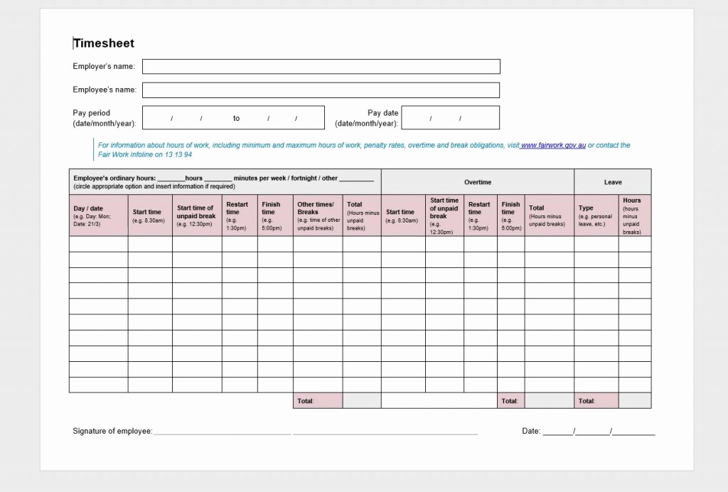 Example Of Timesheet for Employee Lovely 12 Timesheet Template Examples