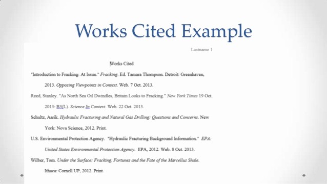 Example Of Work Cited Mla Beautiful Library Mla Workshop Citing Section 2013 10 22