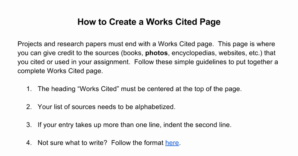 Example Of Works Cited Pages Unique Works Cited Page Layout Google Docs