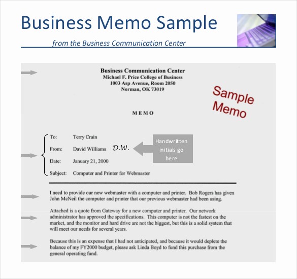 Examples Of A Business Memo Best Of 12 Business Memo Templates – Free Sample Example format