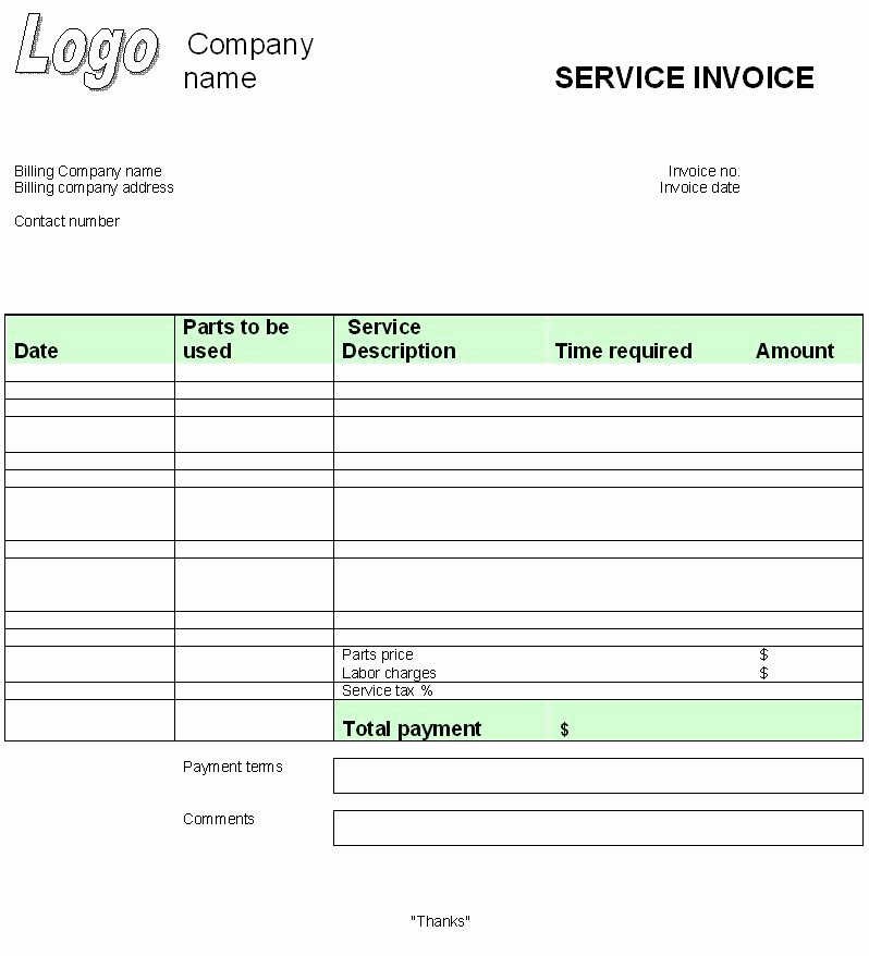 Examples Of Invoices for Services Luxury Interesting Billing Invoice form Template Sample for