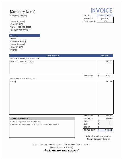 Examples Of Invoices for Services Unique Service Invoice Template for Consultants and Service Providers