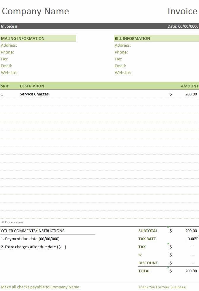 Examples Of Invoices In Word Beautiful Basic Invoice Template Word