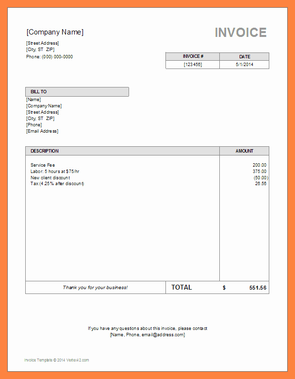Examples Of Invoices In Word Best Of Invoice Template Uk Word Download