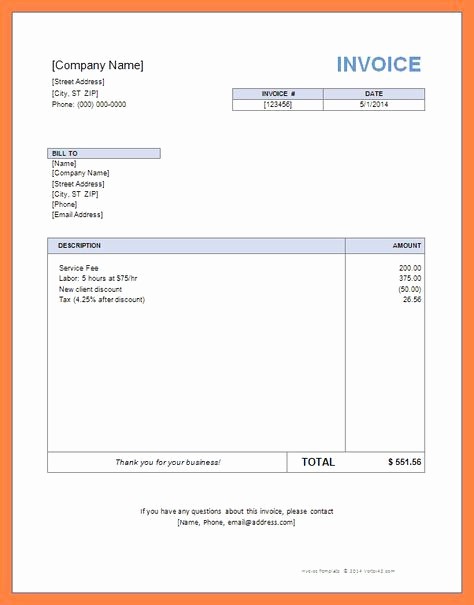 Examples Of Invoices In Word Best Of Self Employed Invoice Template Uk Free