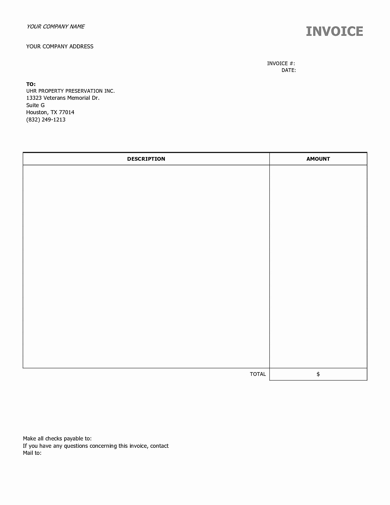 Examples Of Invoices In Word Fresh Blank Invoices to Print Mughals