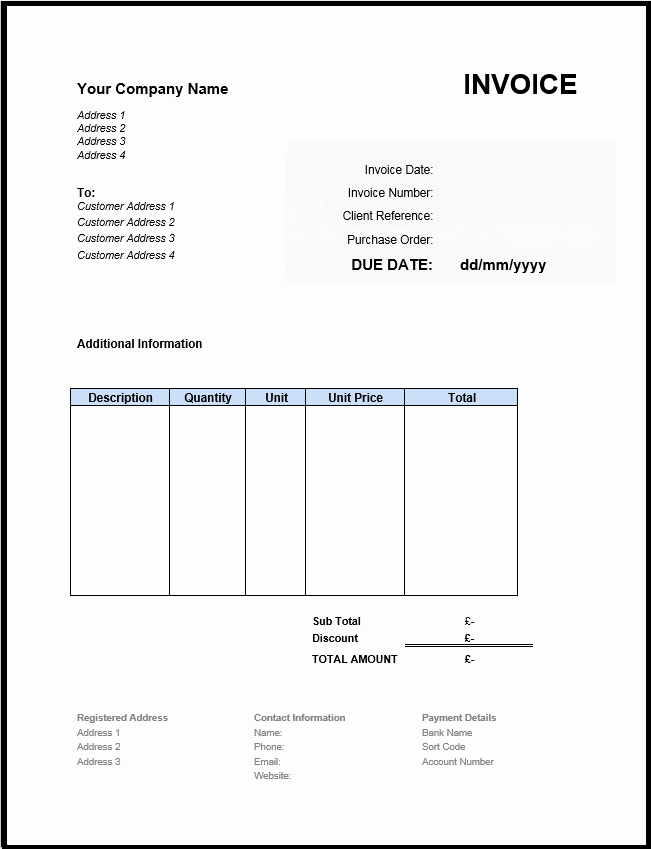 Examples Of Invoices In Word New Free Sample Invoice format Uk Billing Invoice Sample