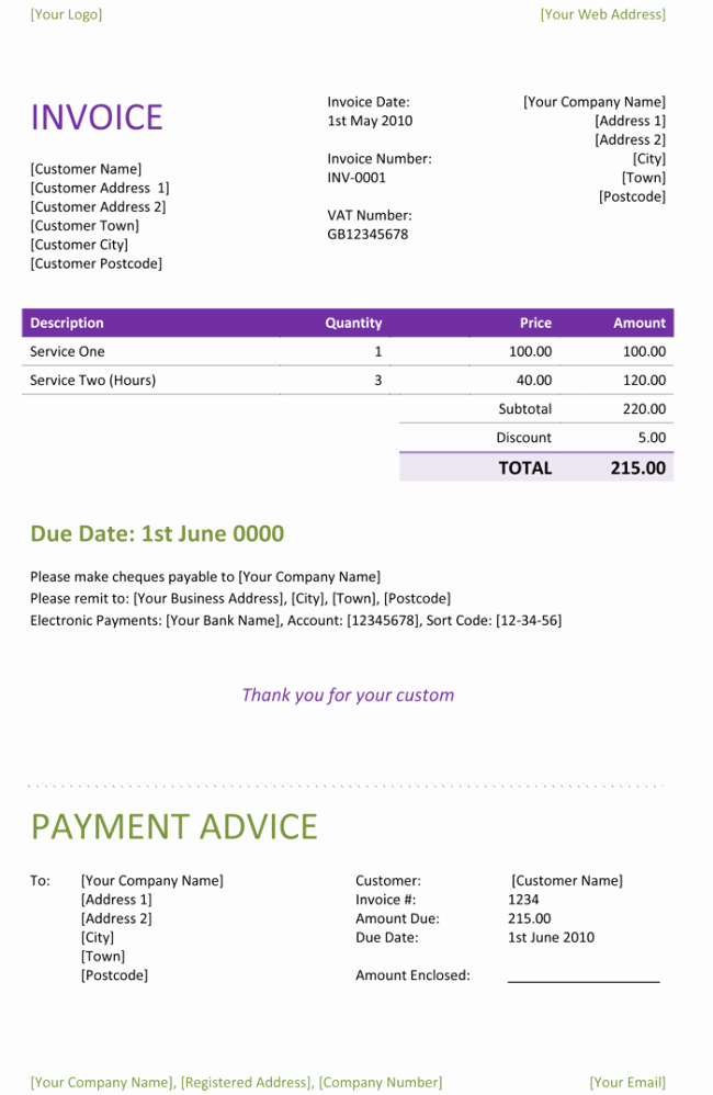 Examples Of Invoices In Word Unique Freelance Invoice Template Free