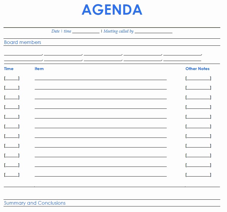 Examples Of Meeting Agenda Templates Awesome 46 Brilliant Samples Of Agenda Template Word Thogati