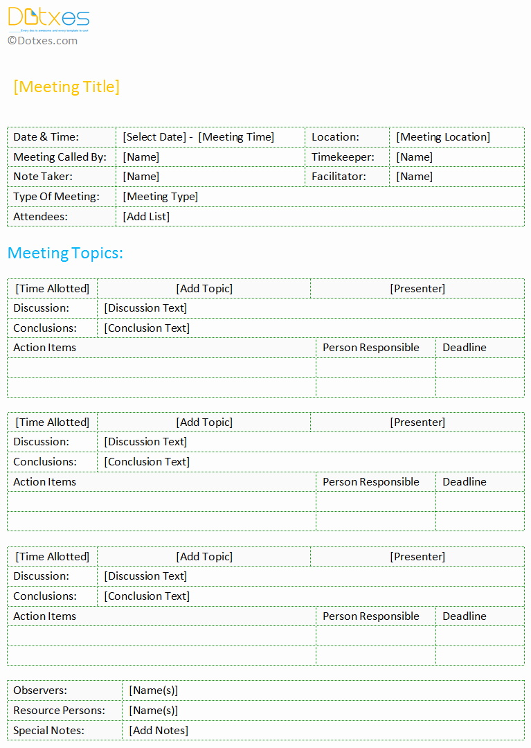 Examples Of Meeting Minutes Template Awesome Minutes Of Meeting Template Standard format Dotxes