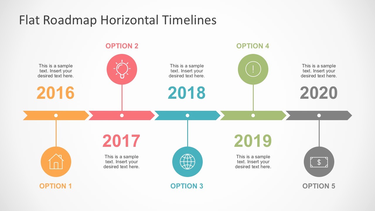 Examples Of Timelines In Powerpoint Inspirational Flat Roadmap Horizontal Timelines for Powerpoint
